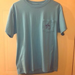 Men’s blue short sleeve Guy Harvey shirt